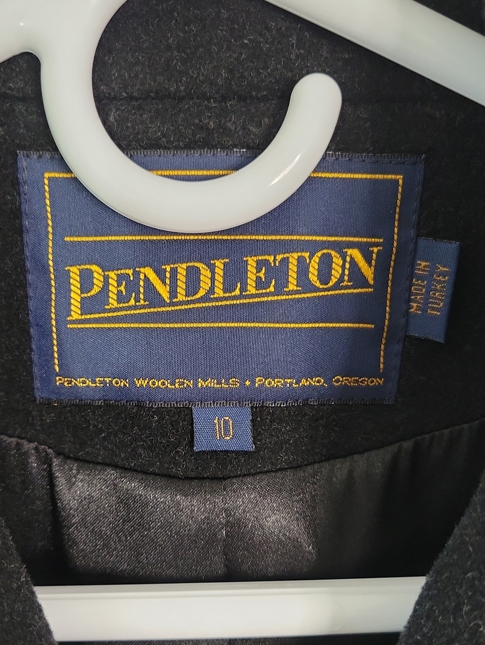 Pendleton Double Breasted Long Wool Cashmere Blend Coat - Picture 6 of 7